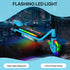 Electric Scooter for Kids Aged 6-14 Years, with Colourful Lights, Blue
