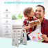 Kids Toddler Step Stool Ladder Kitchen Helper for Toilet Potty Training Bathroom Sink Bedroom Blue and Grey