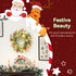 60 cm Prelit Christmas Wreath, Door Wreath with Realistic Branches, 30 Warm White LEDs, Timer, Battery Operated