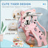 3 in 1 Baby Slide for Indoor Use with Climber, Basketball Hoop, Basketball, for Ages 18-36 Months - Pink