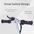 Foldable Powered Scooter with Adjustable Seat, Brake, Black