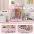 Kids Clothes Rail with Two Shelves, for 3-8 Years, Pink