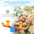 Kids Seesaw Safe Teeter Totter 2 Seats with Easy-Grip Handles, Safe, Indoor Outdoor Living Room Playroom Backyard Equipment, for 1-4 years old Multicolor