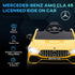 Mercedes-Benz AMG CLA 45 Licensed 12V Kids Electric Car Ride on Car w/ Remote, Suspension Lights Music Horn - Yellow
