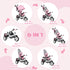 6 in 1 Kids Trike with Parent Handle, Canopy, 5-point Safety Belt, Storage, Footrest, Brake, for 1-5 Years, Pink