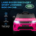 Licensed Land Rover Discovery Sport, 12V Kids Ride on Car w/ Remote Control, Lights, Music, Horn, for 3-6 Years, Pink