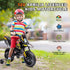 12V Aprilia Licensed Kids Motorbike with Training Wheels, Spring Suspension, LED Headlight, USB, Music, Yellow/black