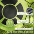 100cm Diameter Nest Seat for Kids with Height Adjustable Hanging Ropes for Outdoor, Playground, Garden, Green