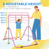 Kids Gymnastic Bar, with Adjustable Height, Foldable Horizontal Bars - Pink