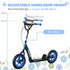 Kids Scooter with Adjustable Handlebar, Children's Kick Scooter with Non-slip Footplate, Rear Brake, Kickstand, Blue