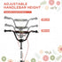 Kick Scooters for Kids with Adjustable Height, Anti-Slip Deck, Dual Brakes, Rubber Tyres, for Boys and Girls Aged 5+ Years Old - White