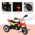 Toddler Pedal Motorcycle Kids Ride On Tricycle Early Learning w/ Music Lights Handlebar Stickers Exercise Boys Girls Gift for Kids 18 - 36 Months Red