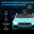 Mercedes-Benz AMG CLA 45 Licensed 12V Kids Electric Car Ride on Car w/ Remote, Suspension Lights Music Horn - Light Blue