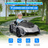 12V Lamborghini Autentica Licensed Kids Electric Car with Remote Control, 4 Suspension Wheels, Soft Start, Grey