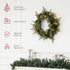60" Cone and Berry Christmas Wreath, with LED Lights