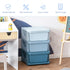 3 Drawers Plastic Storage Units, 3 Tier Kids Storage Units, Children Toy Chest for Nursery, Playroom, Bedroom, Blue