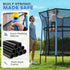 Kids Trampoline Mini Bouncer with Enclosure Safety Net For Ages 3-10 Years - Blue