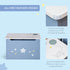 Kids Wooden Toy Box Children Storage Chest Organiser Side Handle Safety Hinge Play Room Furniture Blue