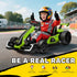 24V Electric Go Kart for Kids with Adjustable Seat for 6-12 Years, Green