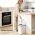 HOMCOM 12L Sensor Bin, Automatic Touchless Motion Sensor Kitchen Bin, White