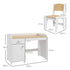 Kids Desk and Chair Set for 3-6 Years with Storage Drawer, Study Table and Chair for Children - White