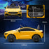 Mercedes-Benz AMG CLA 45 Licensed 12V Kids Electric Car Ride on Car w/ Remote, Suspension Lights Music Horn - Yellow