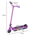Electric Scooter for Kids 6-14 Years, with Colourful Lights, Purple