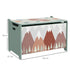 Toy Box, Kids Storage Chest, with Lid, Safety Hinge - Green