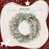 60cm/ 24inch Flocked Prelit Christmas Wreath