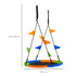 Kid Nest Swing Seat Saucer Tree Swing 40 Inch/100cm Adjustable Rope Outdoor Indoor for Kids Over 3 Years Old Multi-Colour