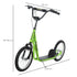 Kick Scooters for Kids with Adjustable Height, Anti-Slip Deck, Dual Brakes, Rubber Tyres, for Boys and Girls Aged 5+ Years Old - Green