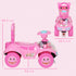 Foot to Floor oddler Ride on Toy w/ Music, Light, Horn, Under Seat Storage, Anti-Over-Backwards Device, Pink
