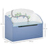 Kids Wooden Toy Box Children Storage Chest Bench Organiser Safety Hinge Bedroom Playroom Furniture Blue