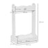 Kids Clothes Rail Wooden Hanging Rack with Storage Shelves Children Garment Freestanding Wardrobe for 3-8 Years Toddler, White