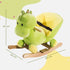Kids Rocking Horse, Plush Ride-On Dinosaur Seat, with Seat Safety Belt, 32 Songs, Ride-On Horse