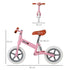 12" Kids Balance Bike No Pedal Bicycle EVA Tire Adjustable Seat Toddler Training Bike W/ Shock Absorber 2 - 5 Years Gift for Boys Girls Pink