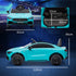 Mercedes-Benz AMG CLA 45 Licensed 12V Kids Electric Car Ride on Car w/ Remote, Suspension Lights Music Horn - Light Blue