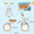Kids Balance Bike for 1-3 Years Old with Adjustable Seat, Silent Wheels, White