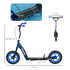 Kids Scooter with Adjustable Handlebar, Children's Kick Scooter with Non-slip Footplate, Rear Brake, Kickstand, Blue