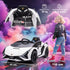 Lamborghini Sian Licensed 12V Kids Electric Ride On Car 2 Motors Toy Car with Remote Control Music Lights MP3 for 3-5 Years White