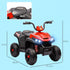 12V Kids Electric Quad Bike w/ Spring Suspension System, Forward, Backward, LED Light, Music, MP3, Red