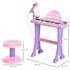 32 Keys Kids Mini Electronic Keyboard Musical Instrument Educational Game Toy Children Grand Piano Stool Microphone