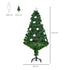 4FT Prelit Artificial Christmas Tree Fibre Optic Star LED Light Holiday Home Xmas Decoration with LED Light for Indoor Party, Green