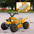 6V Electric Quad Bike for Kids, Ride On ATV w/ Forward/Reverse, Headlights, for Ages 18-36 Months, Yellow