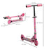 Kids Scooter, with Lights, Music, Adjustable Height, Foldable Frame, for Ages 3-7 Years - Pink