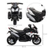 Kids Electric Motorcycle Ride-On Toy, with Three Wheels, Music, Horn, Lights