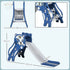 3 in 1 Baby Slide for Indoor Use with Climber, Basketball Hoop, Basketball, for Ages 18-36 Months - Blue
