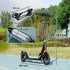 Kids Scooter with Four-Level Adjustable Handlebar, Dual Brake System, 200mm Wheels, ABEC-7 Bearings, Black