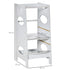 Kids Step Stool Toddler Kitchen Stool Tower with Adjustable Standing Platform, Grey