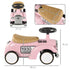 Foot to Floor Slider for Toddlers with Under-Seat Storage, Ride on Sliding Car with Horn, for Ages 12-36 Months - Pink